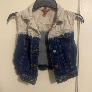 Arizona Jeans size small cropped jean vest